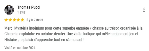 Retours clients : Le Médaillon de Louis XVI